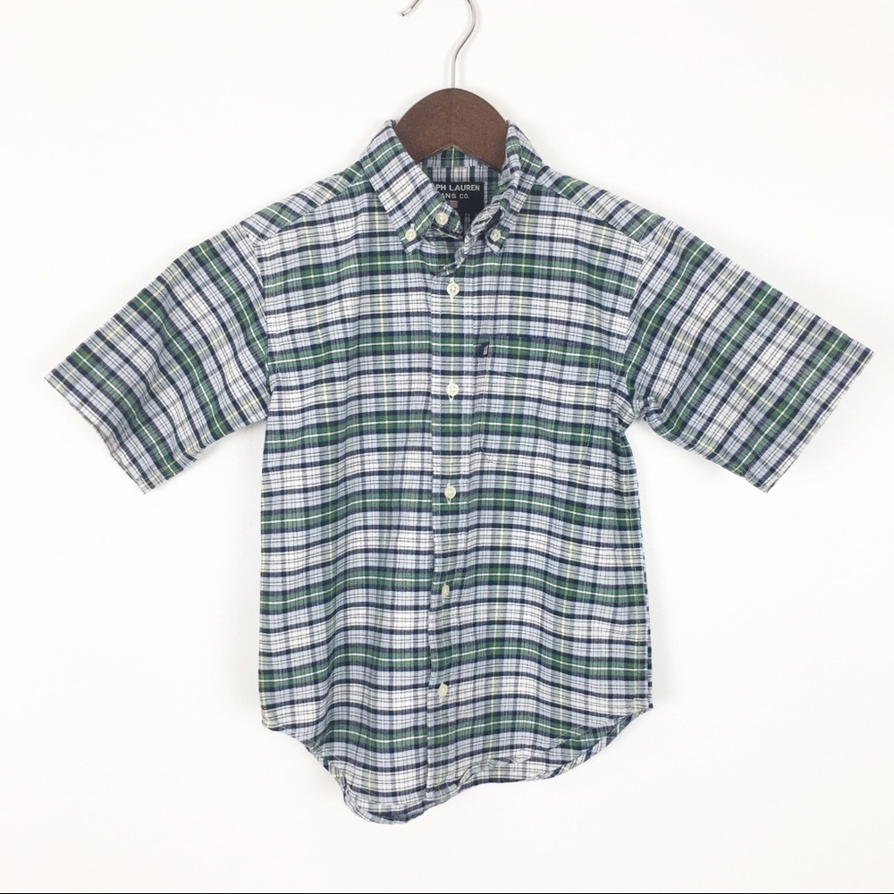 Ralph Lauren Jeans Boys Plaid Shirt Size 4